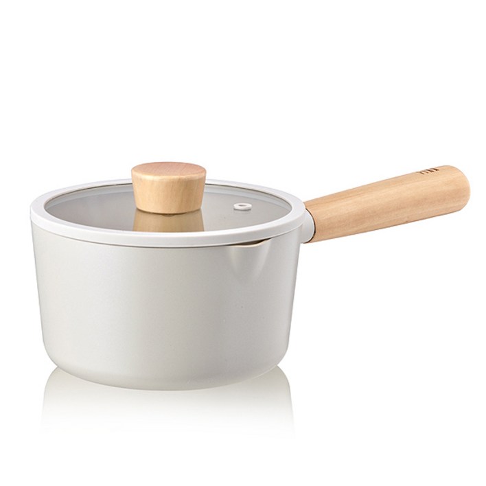 네오플램 피카 IH인덕션 밀크팬, 16cm, 화이트, 1개