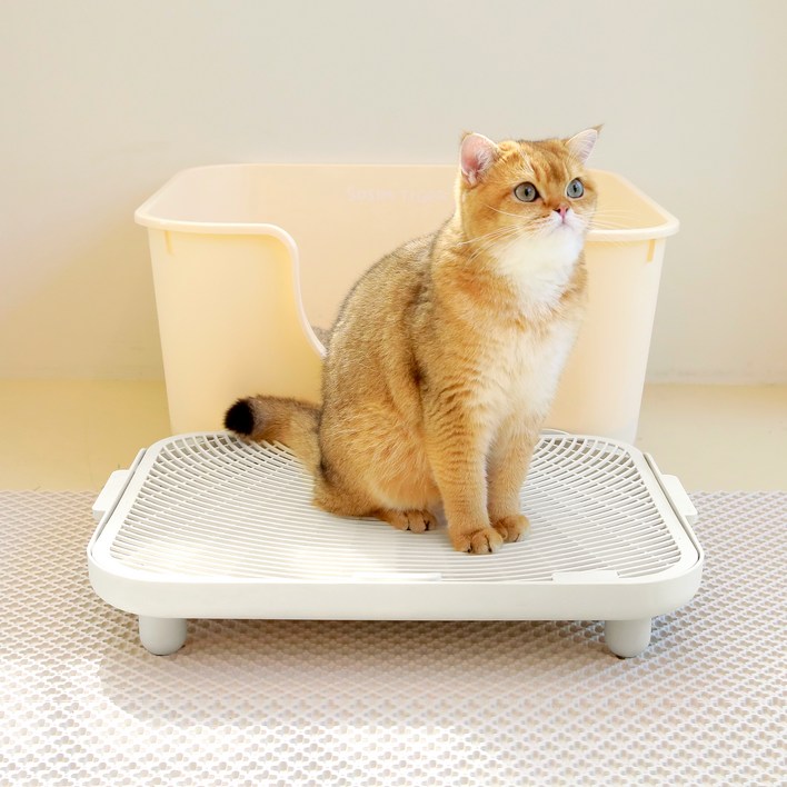소심한호랑이 고양이 사막화방지 심쿵발판, 화이트, 1개 소심한호랑이 고양이 사막화방지 심쿵발판, 화이트, 1개