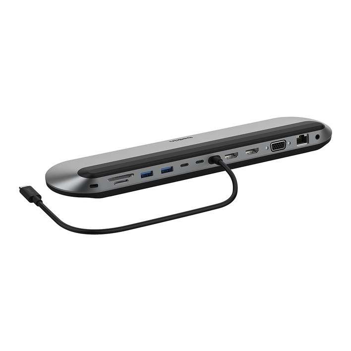 벨킨 connect 유니버셜 USB C 11in1 프로 독 INC014, 실버 그레이, 1개 벨킨 connect 유니버셜 USB C 11in1 프로 독 INC014, 실버 그레이, 1개