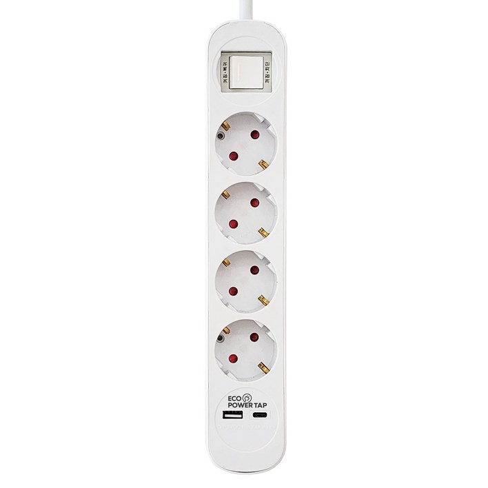 에코파워탭 USB 3in1 충전 멀티탭 4구