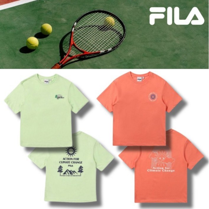 브랜드빠른출고 휠라 FILA 키즈 아동 반팔 2 Color 여름 리사이클 남아 여아 아동 티셔츠 반팔