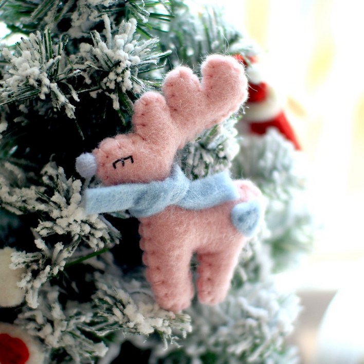 울펠트사슴트리장식1p 트리장식걸이 XMAS소품