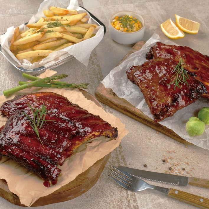 설화공작소 프리미엄 완조리 폭립 1kg 500gX2팩 스모크 바베큐맛, 500g, 2개