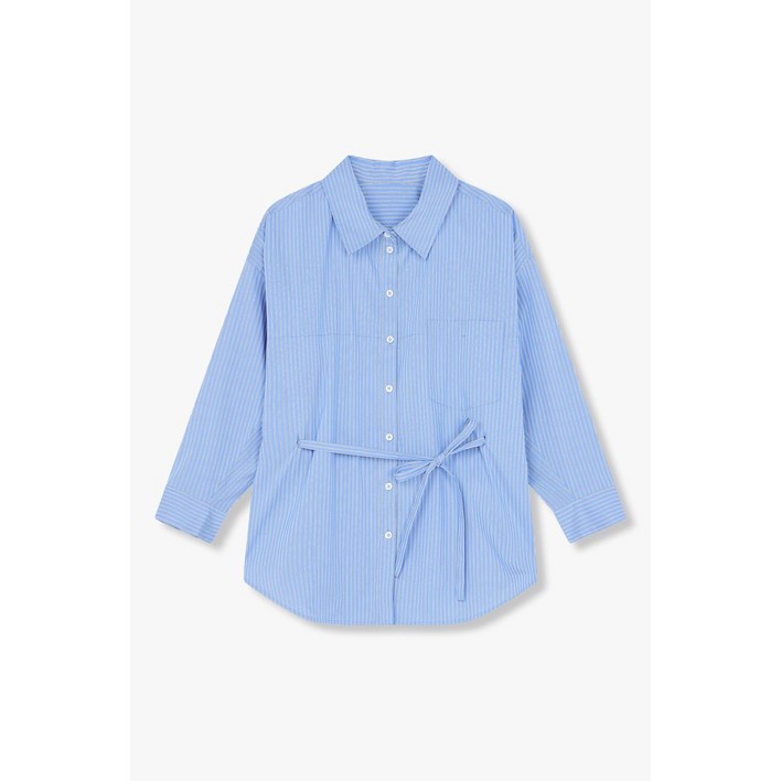 GCUT [지컷] 스트라이프 패턴 스트랩 블라우스7225160600G 372085