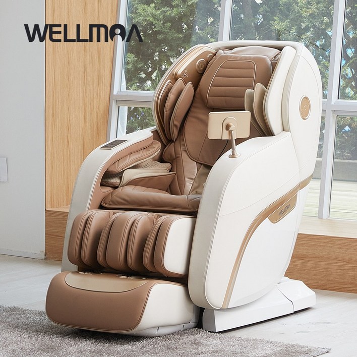 웰모아 넥스트 HCW10000 안마의자 음성인식 안마기 AI 전신 마사지기, 블랙전용러그증정