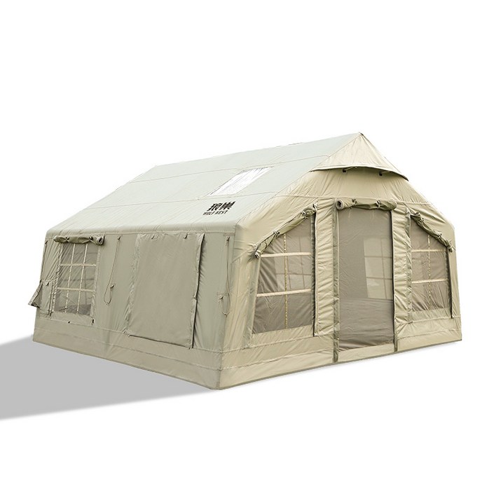 울프네스트 캠핑 무빌드 캐빈 텐트 휴대용 넓은 공간의 자동 에어텐트 원터치육각텐트