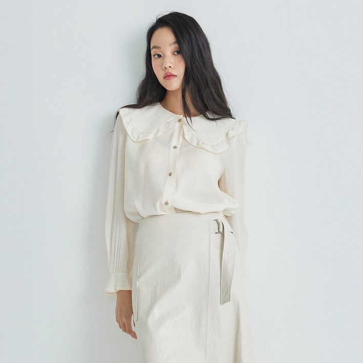 나이스클랍 빅카라 언발 블라우스 N232MWB313 723004