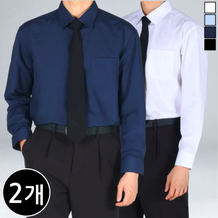 11 이브 구김없는 스탠다드핏 남성용 스판 정장 와이셔츠 66562