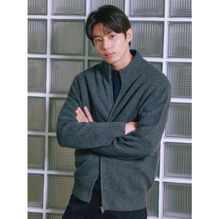 폴햄 남성용 풀집업 하이넥 가디건