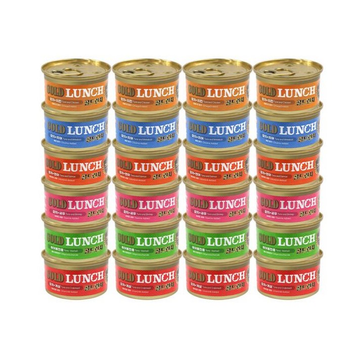 골드런치 고양이 주식캔 치킨 참치 80g, 24개, 80g