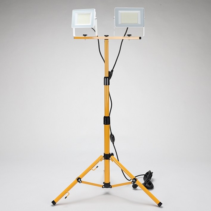 케이시조명 LED 투광기 투광등 스탠드 작업등 공사장 야간작업 야외 조명 100W 스위치형 전선방수 캠핑조명 세트상품 AS 2년 보장