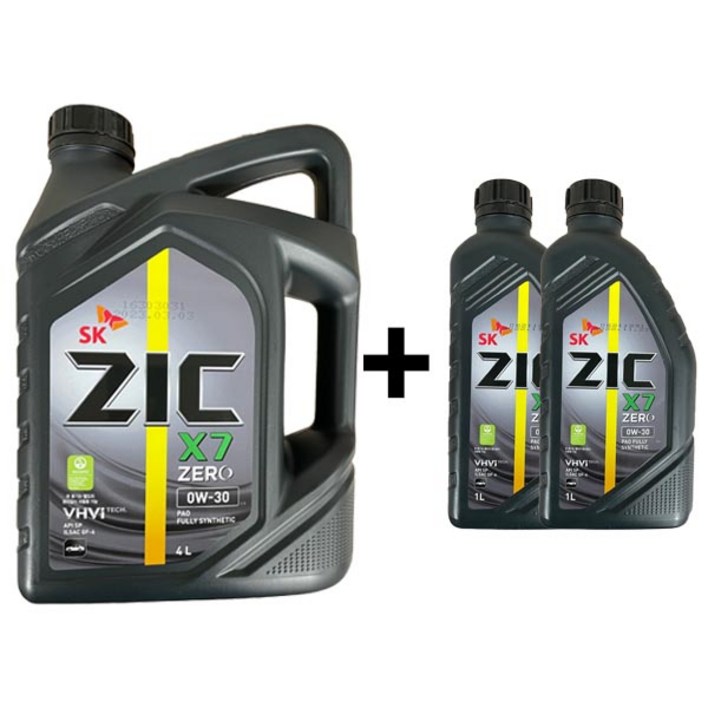 ZIC X7 ZERO 0W30 4L 1개 1L 2개 가솔린 ZIC X7 ZERO 0W30 4L 1개 1L 2개 가솔린
