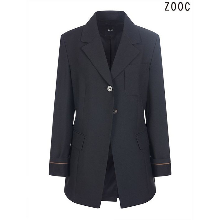 주크 싱글버튼슬림자켓 Z232MSF015 BK