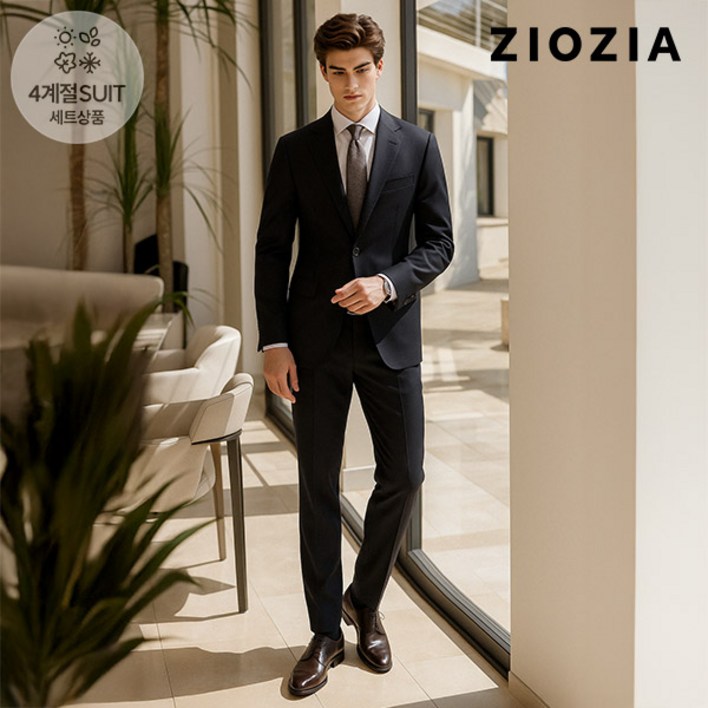 [지오지아]네이비 베이직 데일리 정장세트 (ABD5SB1301_ABD5SP1301_DNV)