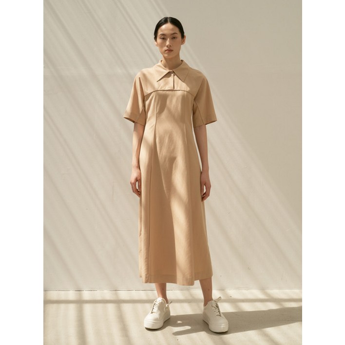 MOHAN TOR COLLAR PINTUCK DRESS_2 COLOR