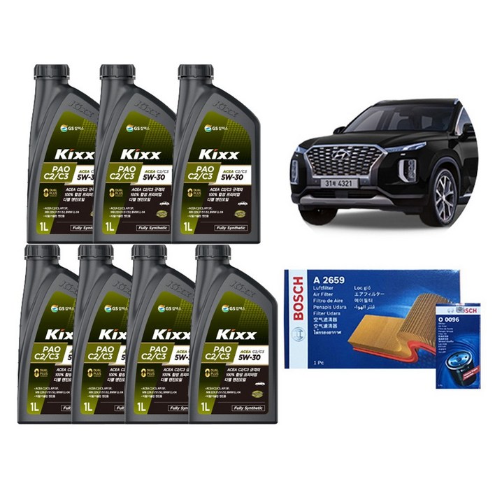 킥스파오 KIXX PAO C2C3 5W30 팰리세이드 디젤 합성엔진오일 필터 패키지 세트 킥스파오 KIXX PAO C2C3 5W30 팰리세이드 디젤 합성엔진오일 필터 패키지 세트