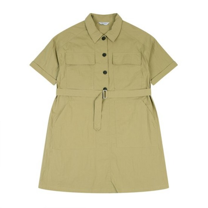 코데즈컴바인아웃포켓 셔츠카라 미니원피스 (CJB-OP512W4) 724405