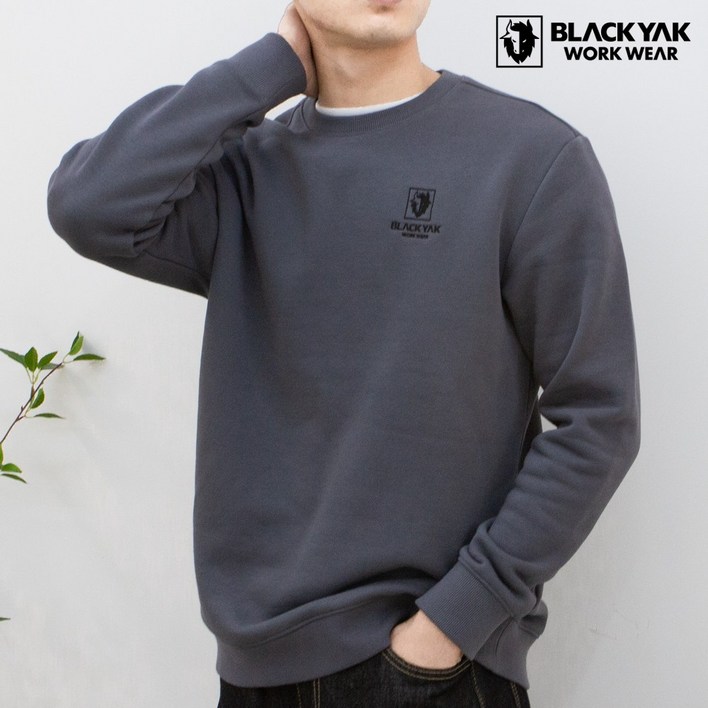 블랙야크 애슬레저 기모 맨투맨 BKJ-1012
