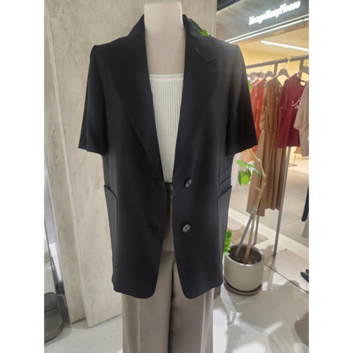 [ZOOC] 아웃포켓 반팔 싱글자켓 (Z252MSF307)