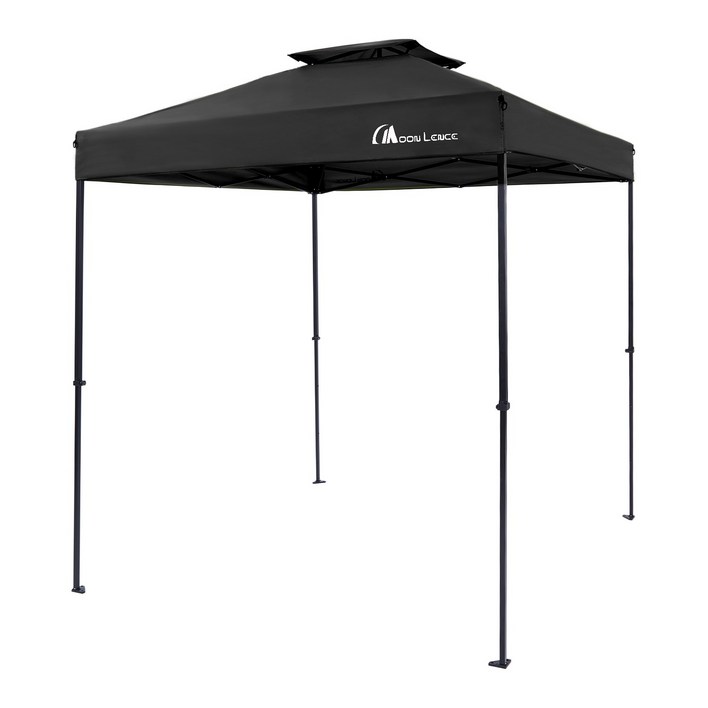 MOON LENCE 원터치 타프 사각 캠핑 타프 방수 타프 그늘막 타프 시스템 파고라 3단 고도 조절 자외선 차단 UPF50+ 조립 간단 UV(타프막) 스틸(프레임)