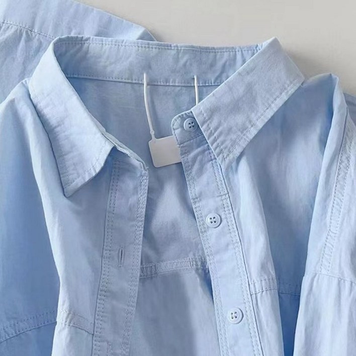 셔츠 여성복 신상 캐주얼 코디 면 긴팔 상의 덧장 루즈핏 코트