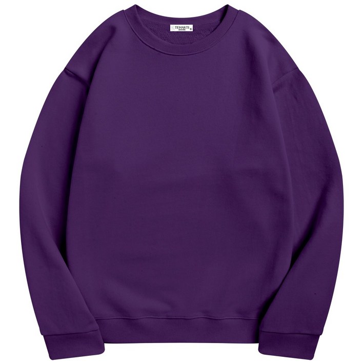 테너티 국산 프리미엄 남녀공용 데일리 특양면 무지 맨투맨 빅사이즈 커플티 가족티 18컬러