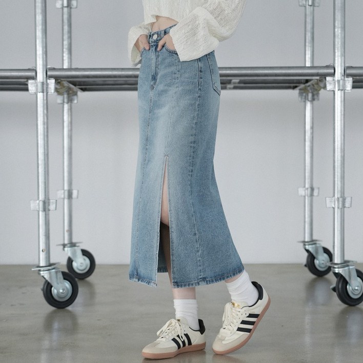 W1082 DENIM SKIRT 2COLORS W1082 DENIM SKIRT 2COLORS