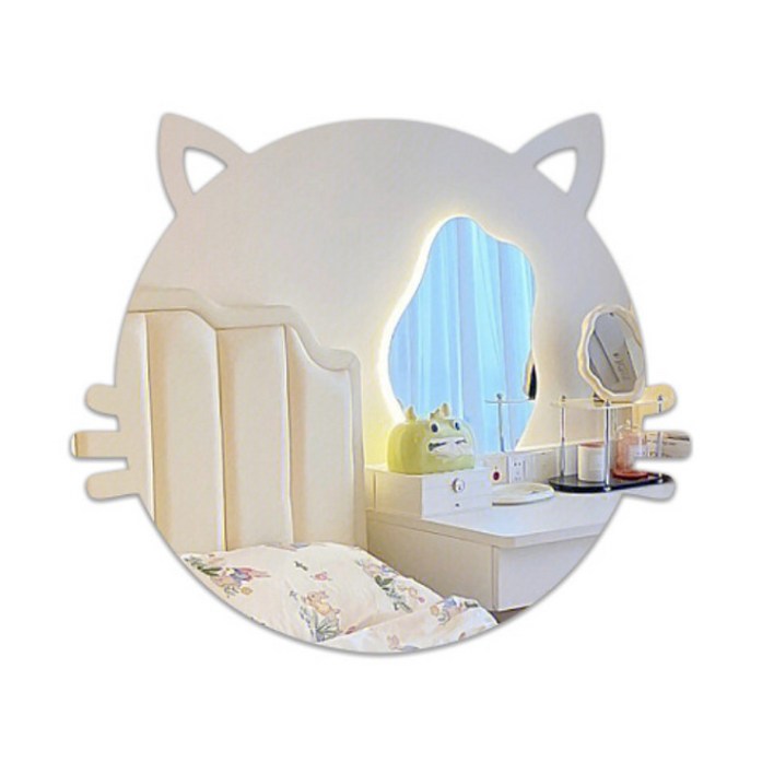 플랜와이 귀여운 부착형 아크릴 안전 거울