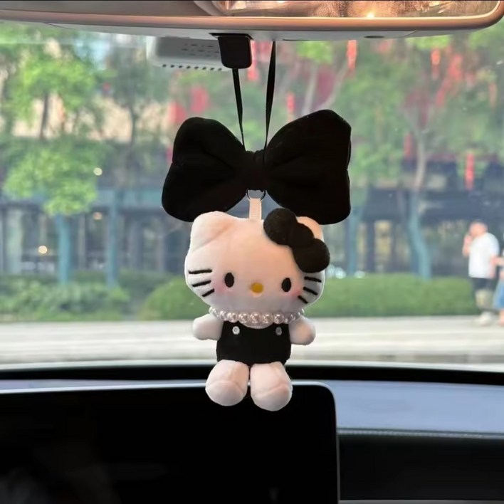 헬로키티 리본 자동차 룸미러걸이 악세사리 장식품 가방고리