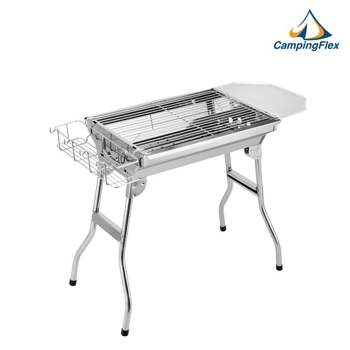 캠핑플렉스 플렉스 그릴 접이식 스테인레스 바베큐그릴 야외용 캠핑그릴 BBQ 용품 숯불그릴 대형그릴 그릴세트, 1개 캠핑플렉스 플렉스 그릴 접이식 스테인레스 바베큐그릴 야외용 캠핑그릴 BBQ 용품 숯불그릴 대형그릴 그릴세트, 1개