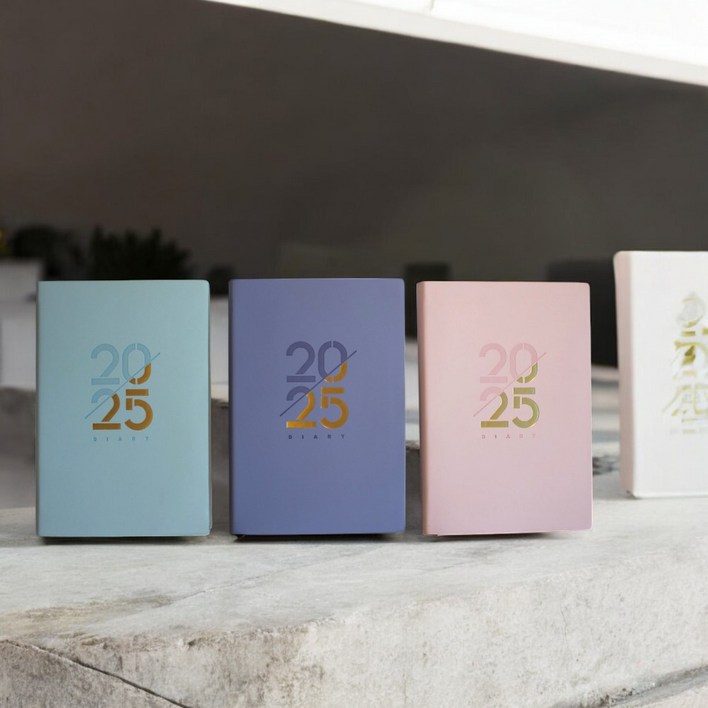 2025 A5 파스텔 날짜형 다이어리 플래너, 핑크