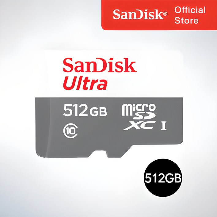 샌디스크코리아 공식인증정품  마이크로 SD카드 SDXC  ULTRA 울트라 QUNR 512GB