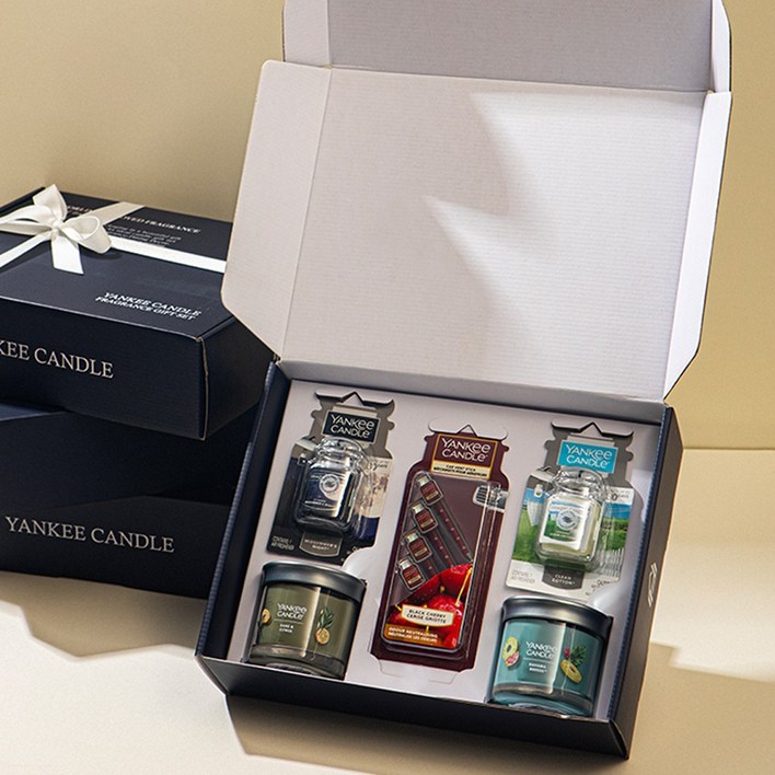 양키캔들 시그니처 텀블러 차량용 방향제 5종 선물세트, 49 핑크 샌드,바하마 브리즈, 1세트