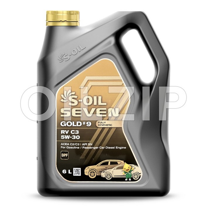 에쓰오일 7 골드9 RV C3 5W30 6리터 100합성 겸용 엔진오일, 1개, 5w30, 6L 에쓰오일 7 골드9 RV C3 5W30 6리터 100합성 겸용 엔진오일, 1개, 5w30, 6L