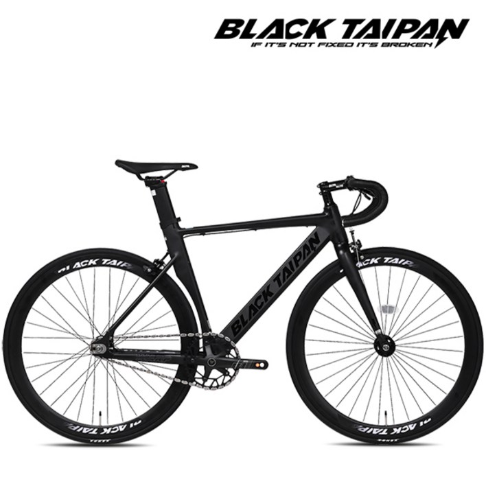 2025 블랙타이판 경량 알루미늄 에어로 픽시자전거 와프 700C 반조립 싱글기어 순정휠