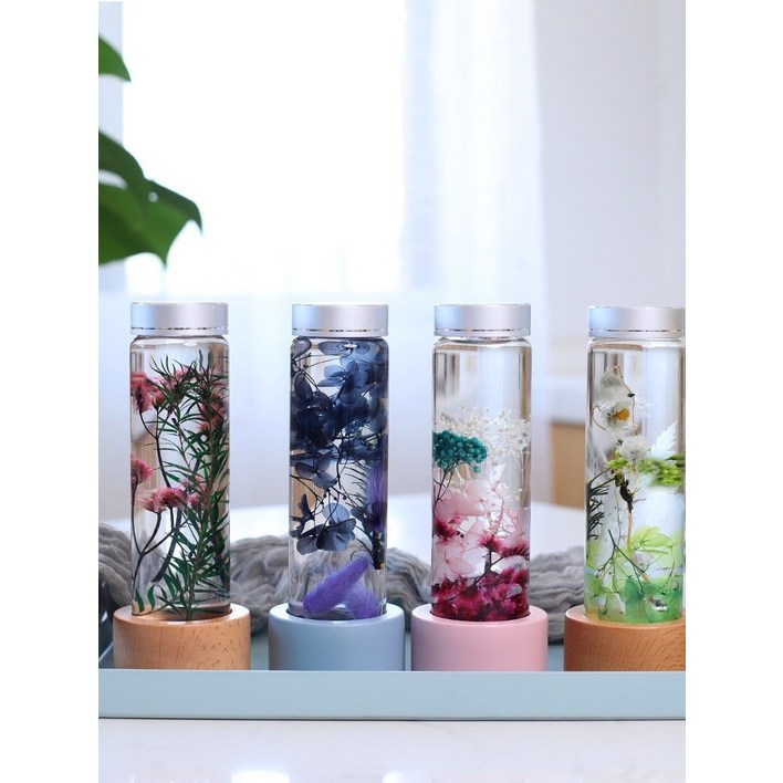 인테리어 무드등 리모컨 생화조명 시들지않는생화 핑크수국 꽃 수면등 수국 무선LED등 집들이선물