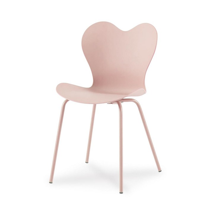 일루일루 스카 하트 체어 5color 카페의자 인테리어의자, 핑크, 1개 접이식식탁의자