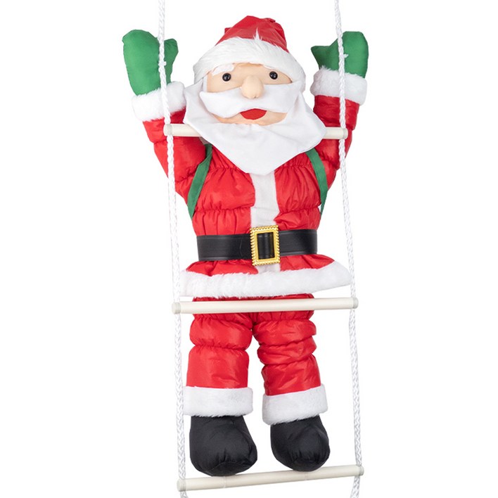 60cm 사다리 타는 대형 패딩 산타 인형