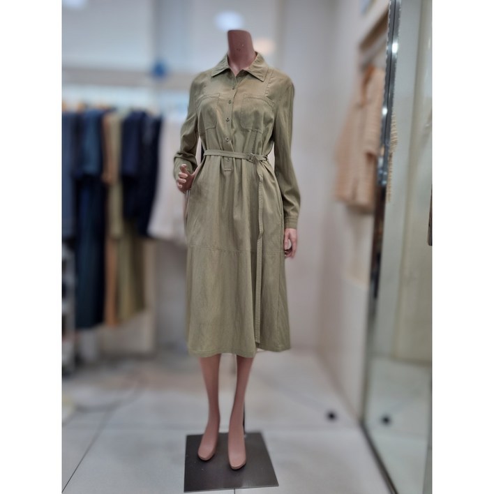 올앤선드리 벨티드카라넥 원피스 A4F8O621