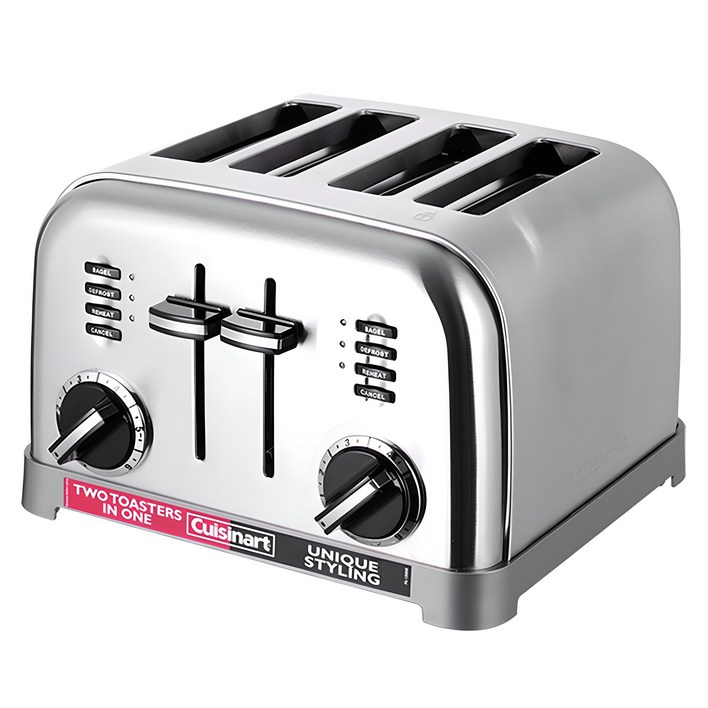 쿠진아트 메탈클래식 4구 토스터, CPT180KR