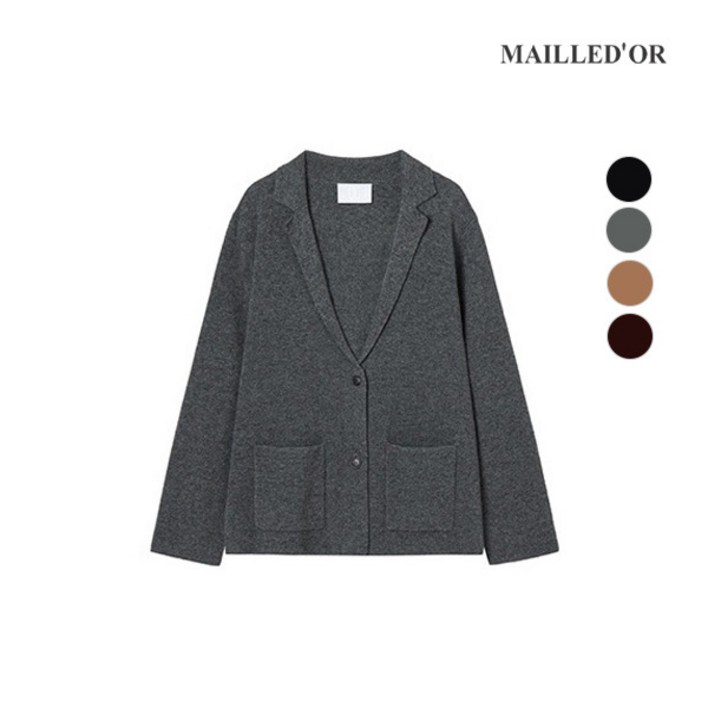 [마예도르] [홈쇼핑인기] 울 캐시미어 블렌디드 니트 자켓