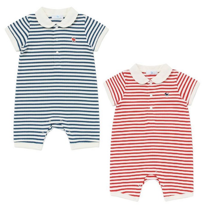 AK플라자 블루독베이비 골지BASIC우주복 2종 택1NY,RD4537067502