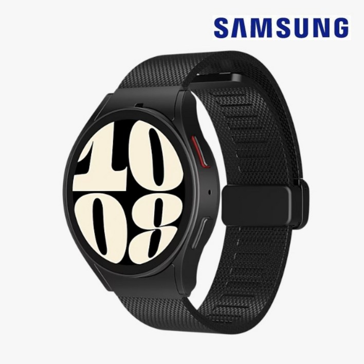 삼성전자 정품 갤럭시 워치6 40mm 밀레니즈 스트랩 GPTYR930SAA, 블랙