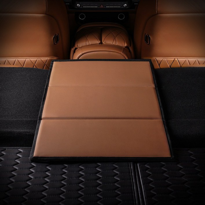 크레이지몬스터 차박 매트 평탄화 보드 팰리세이드 쏘렌토 카니발 3단 접이식, 올리브 브라운