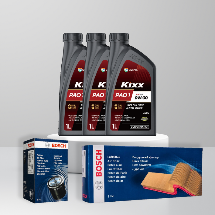 뉴모닝 09년 7월이후 SA 1.0 LPG 엔진오일세트 킥스 파오1 0W30 PAO1