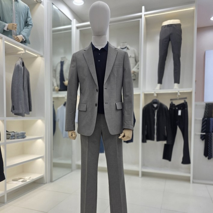 앤드지 캐쥬얼 스트레치 카치온 슬림 핏 제로 셋업 자켓BLF2KG1001DBESH