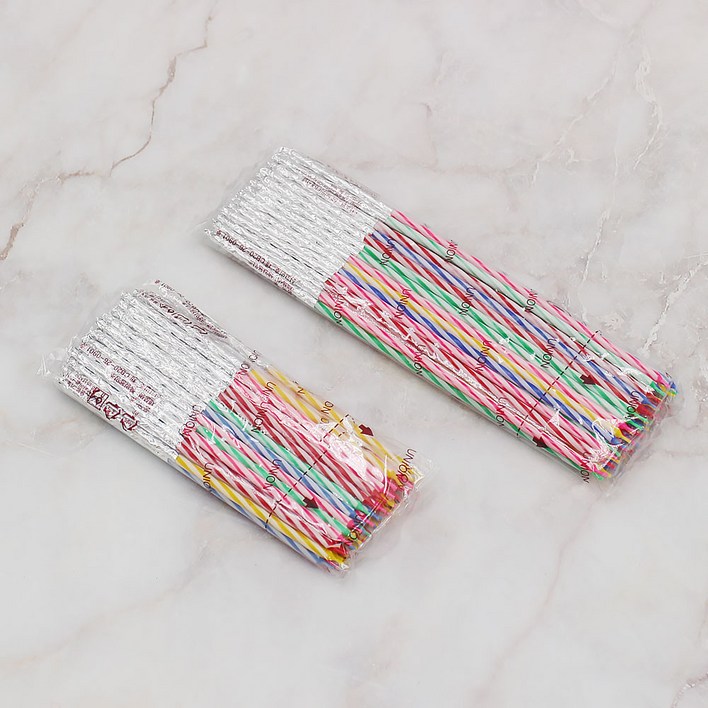 생일초 한살초열살초 50개 케이크 생일실초 1살 10살 나이초