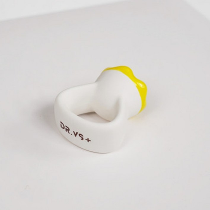 휴대용 닥터브이에스 세라믹 마사지 반지 괄사 여신 얼굴 림프순환 산후조리, 백색, 1개