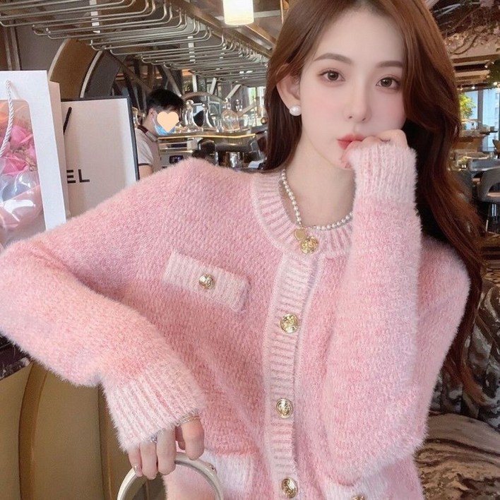 DZX 여성 베이직 캐주얼 루즈핏 니트 가디건 빅사이즈 패션 예쁜 니트 스웨터