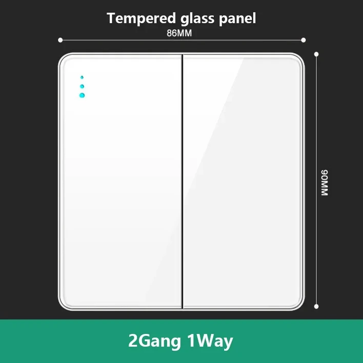 영국  벽 조명 스위치 전원 소켓 18W 플러그 유형C USB 충전 범용 5핀 강화 유리 소켓 콘센트